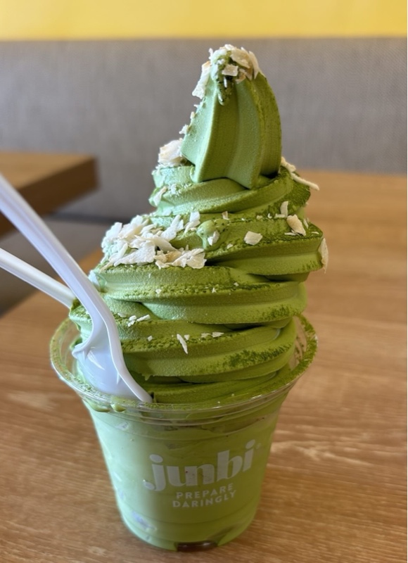 Matcha Soft Serve at Junbi