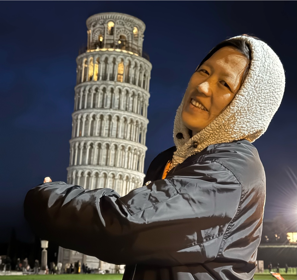 At Pisa Italy